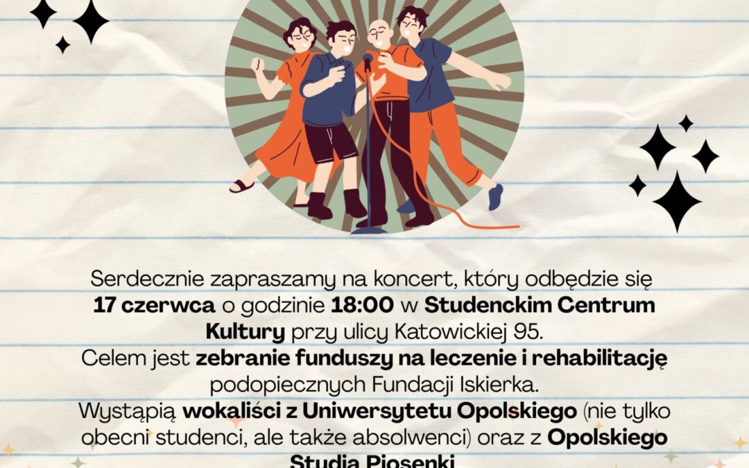 17 czerwca akademicki koncert charytatywny dla podopiecznych Fundacji Iskierka